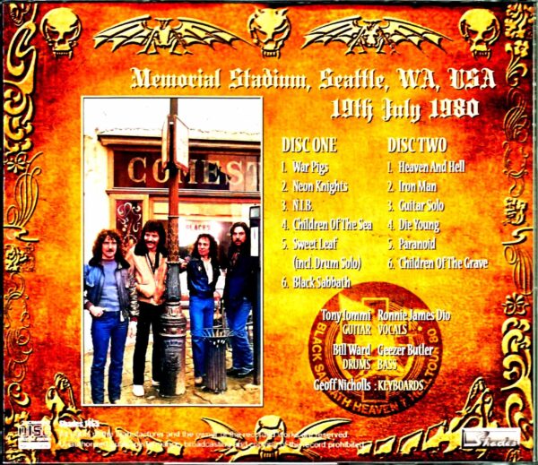 Black Sabbath/WA,USA 7.19.1980 - Image 2