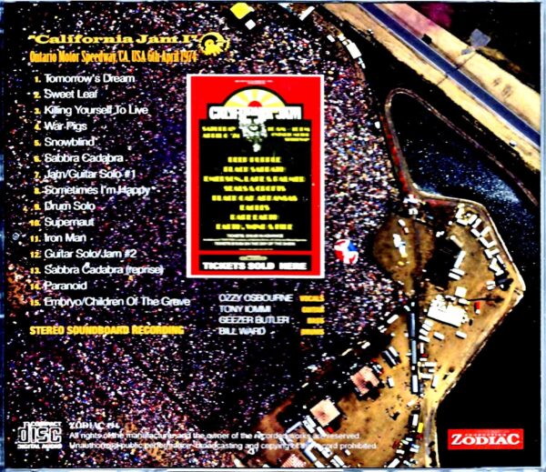 Black Sabbath/California Jam CA,USA 1974 New Source - Image 2