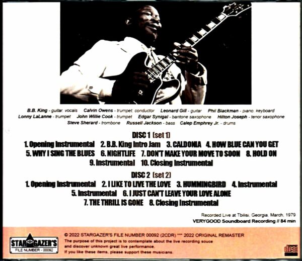 B.B. King B.B. King/Georgia 1970 - Image 2