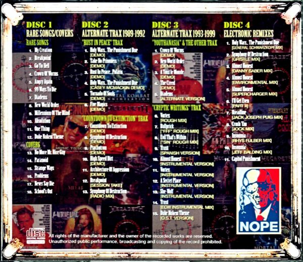 Megadeth/Studio Rare Tracks 1989-1993 - Image 2