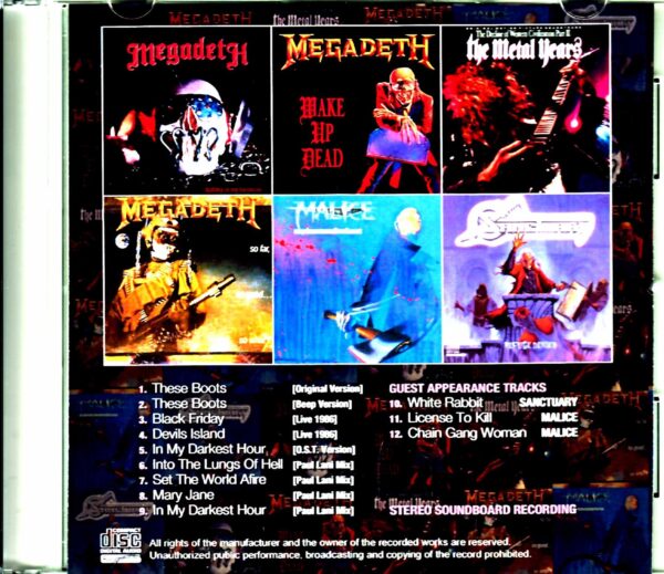 Megadeth/Rare Track Collection 1985-1988 - Image 2
