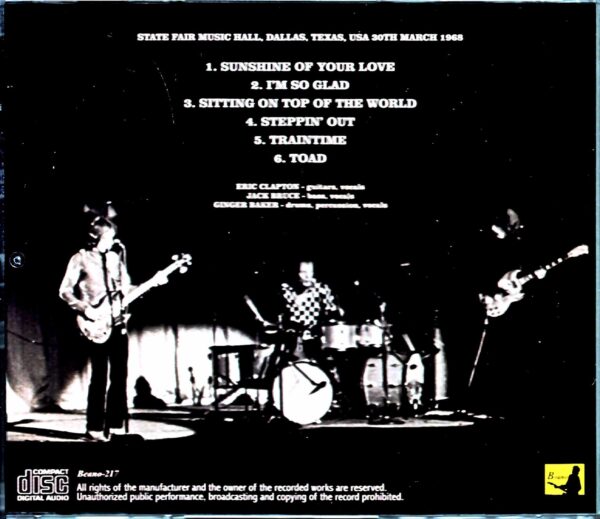 Cream/TX,USA 1968 New Source - Image 2