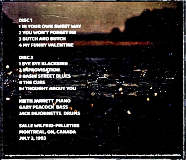 Keith Jarrett Trio Keith Jarrett/Canada 1993 Complete - Image 2