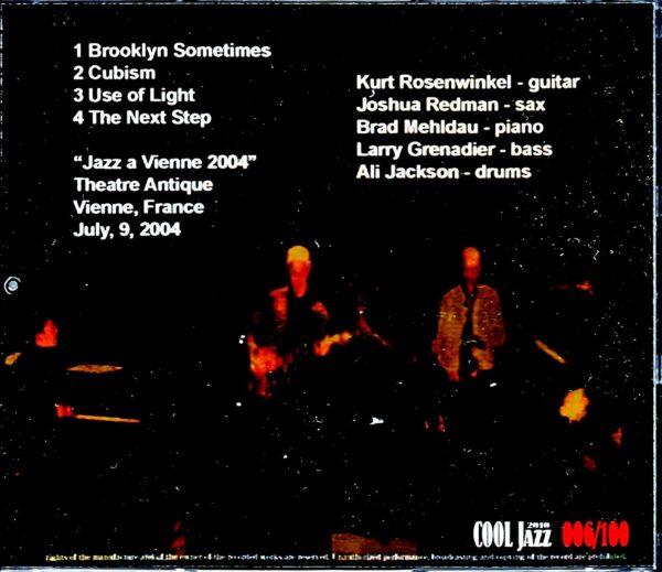 Kurt Rosenwinkel Quintet Joshua Redman Brad Mehldau Kurt Rosenwinkel Joshua Redman/France 2004 - Image 2