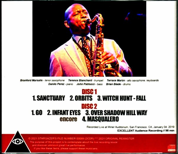 Branford Marsalis Danilo Perez - piano John Patitucci Branford Marsalis Danilo Perez/CA,USA 1.4.2019 - Image 2