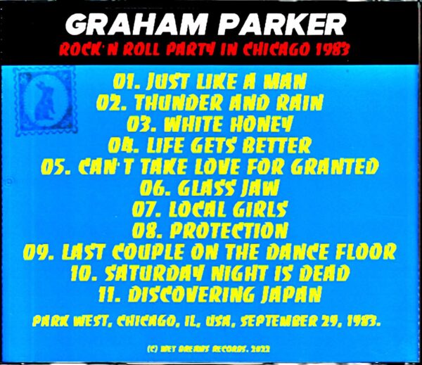 Graham Parker/IL,USA 1983 - Image 2