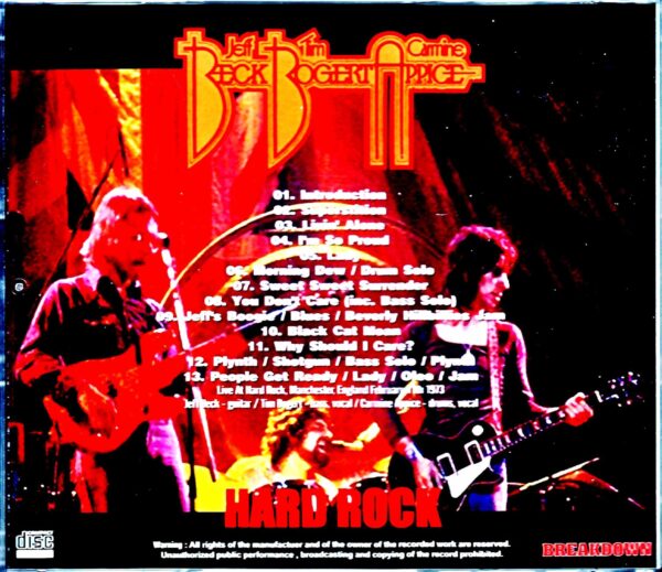 Beck, Bogert & Appice/England,UK 1973 Complete - Image 2