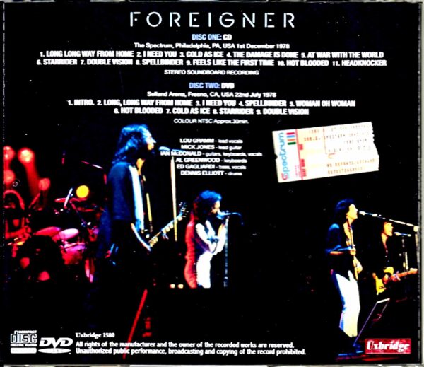 Foreigner/PA,USA 1978 & more - Image 2