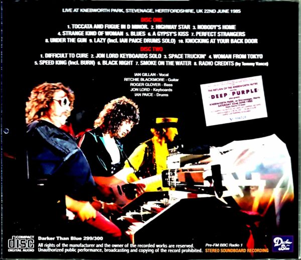 Deep Purple/England,UK 1985 Upgrade