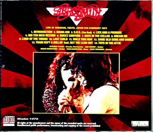 Aerosmith/Tokyo,Japan 2.9.1977 - Image 2