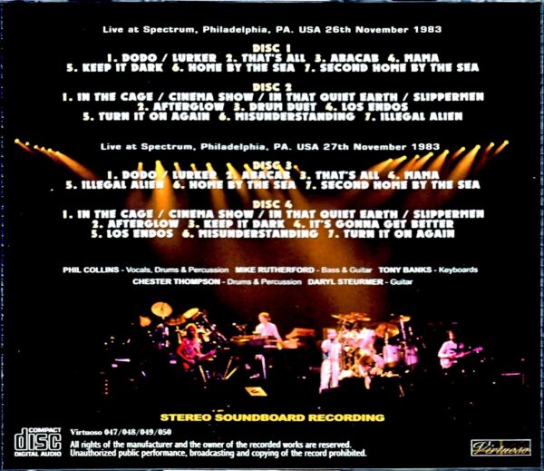 Genesis Genesis/PA,USA 1983 2Days Pre-FM Master - Image 2