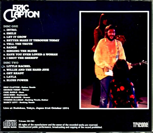 Eric Clapton Eric Clapton/Tokyo,Japan 10.31.1974 New Source - Image 2