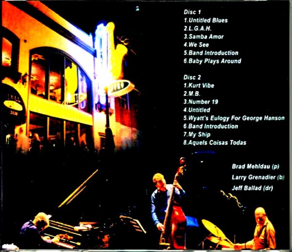 Brad Mehldau Trio Brad Mehldau/MO,USA 2008 2Shows - Image 2