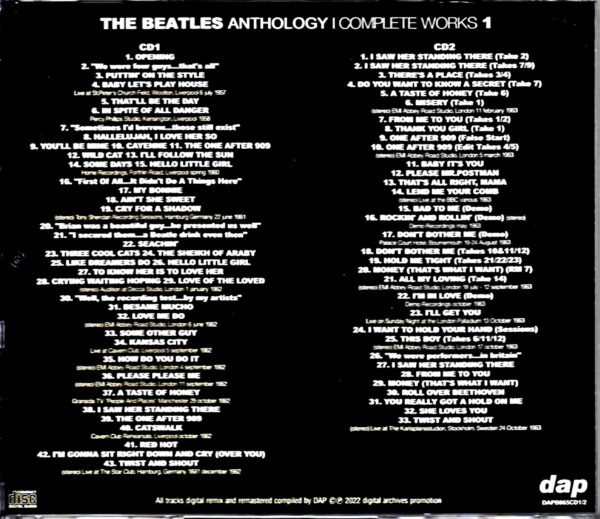Beatles / Anthology Newly Edited and Expanded Edition "Complete Works" Vol. 1 Anthology Complete Works Vol.1 - Image 2