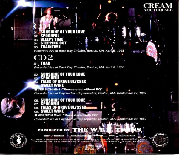 Cream Boston 1968 & more - Image 2