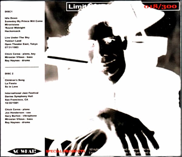 Chick Corea Trio Joe Henderson Gary Burton Chick Corea/Tokyo,Japan 1983 & more - Image 3