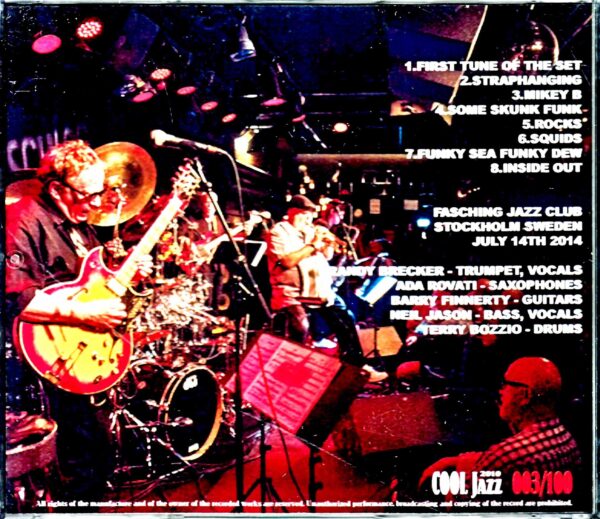 Brecker Brothers Band Reunion Brecker Brothers/Sweden 2014 Complete - Image 2