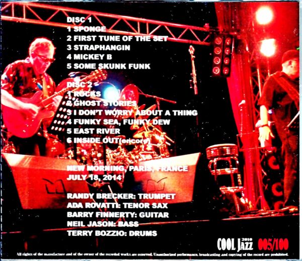 Brecker Brothers Band Reunion Brecker Brothers/France 2014 Complete - Image 2