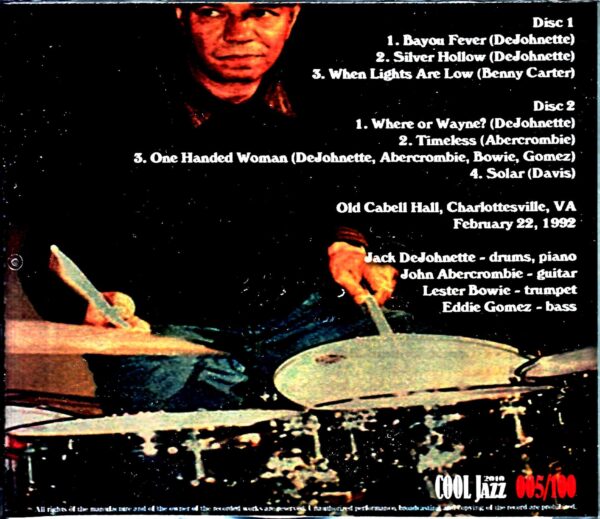 Jack DeJohnette New Directions Jack DeJohnette/VA,USA 1992 Complete - Image 2