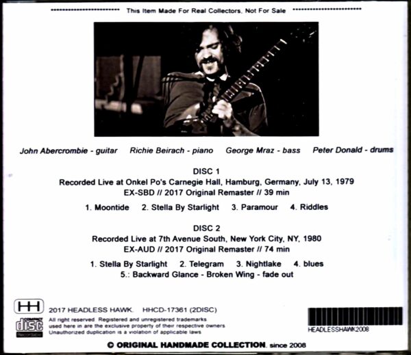 John Abercrombie Quartet John Abercrombie/Germany 1979 & more - Image 2