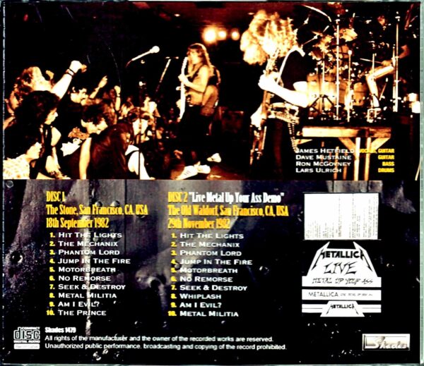 Metallica/CA,USA 1982 & more - Image 2