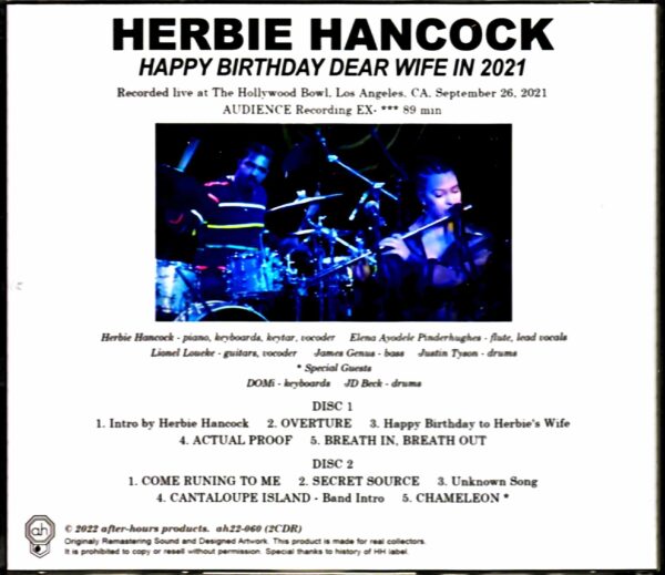 Herbie Hancock Herbie Hancock/CA,USA 2021 Complete - Image 2