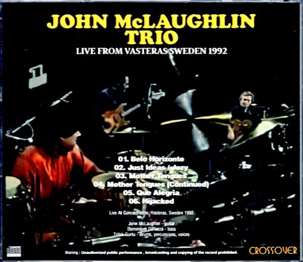 John McLaughlin Trio John McLaughlin/Sweden 1992 - Image 2
