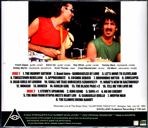 Frank Zappa Frank Zappa/Italy 7.4.1982 - Image 2