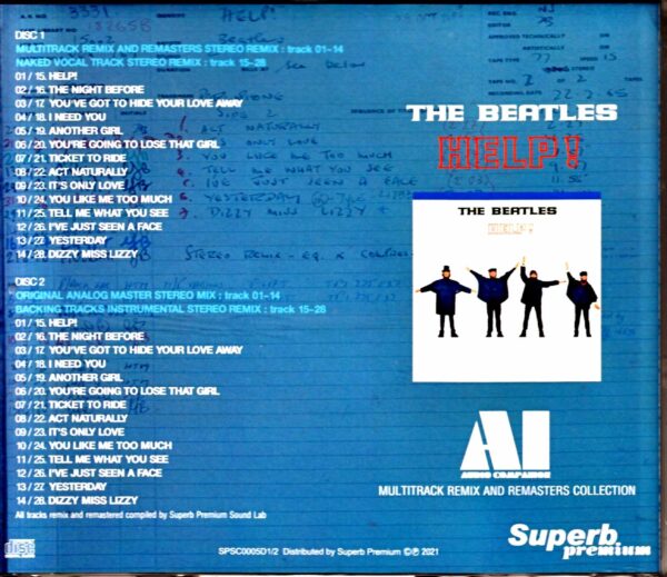 Beatles The Beatles/Help! 4 Are Idols Help! AI - Audio Compilation Multitrack Remix and Remasters - Image 2
