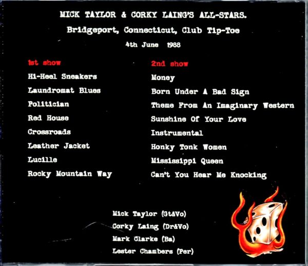 Mick Taylor & Corky Laing's All-Stars Mick Taylor/CT.USA 1988 Complete - Image 2