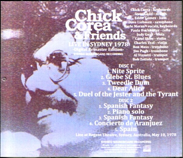 Chick Corea Steve Gadd Eddie Gomez Chick Corea Steve Gadd/Australia 1978 2022 Remaster Edition - Image 2