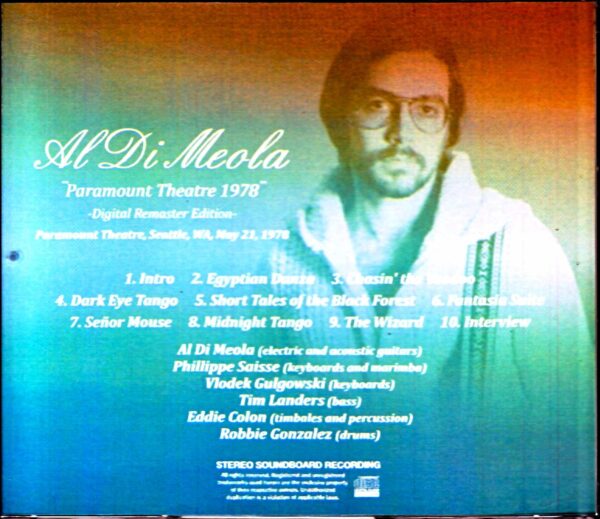 Al di Meola Al di Meola/WA,USA 1978 2022 Remaster Edition - Image 2