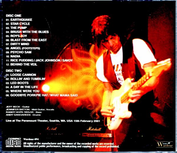 Jeff Beck Jeff Beck/WA,USA 2001 Remastered - Image 2