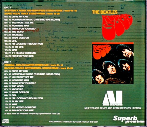 Beatles The Beatles/Rubber Soul AI - Audio Compilation Multitrack Remix and Remasters - Image 2