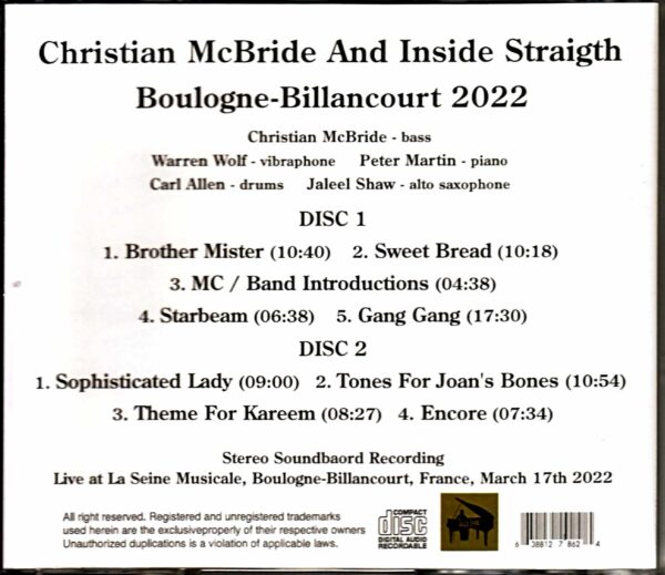 Christian McBride Christian McBride/France 2022 - Image 2