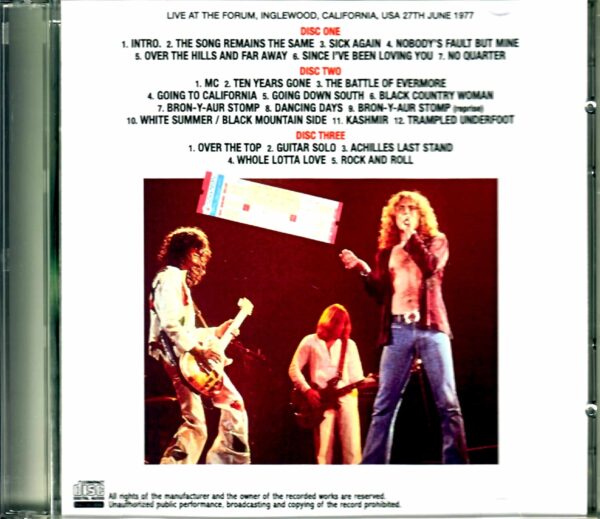 Led Zeppelin/CA,USA 6.27.1977 Source2 - Image 2