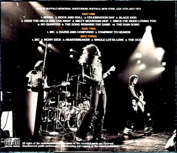 Led Zeppelin/NY,USA 7.15.1973 1st Gen Upgrade - Image 2
