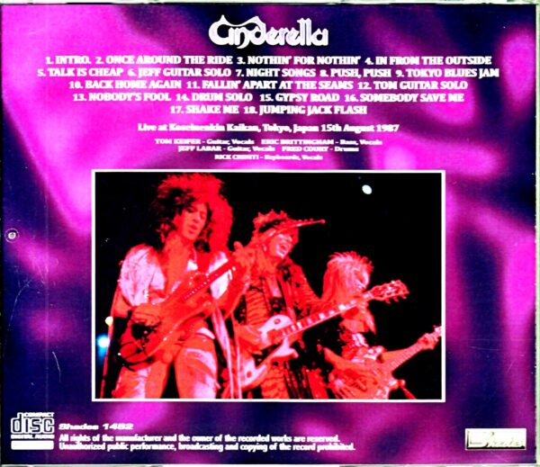 Cinderella/Tokyo,Japan 8.15.1987 - Image 2
