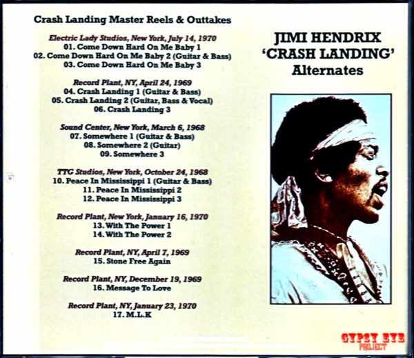 Jimi Hendrix Jimi Hendrix/Crash Landing Crash Landing Master Reels & Outtakes - Image 2