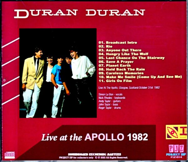 Duran Duran Duran/Scotland,UK 1982 - Image 2