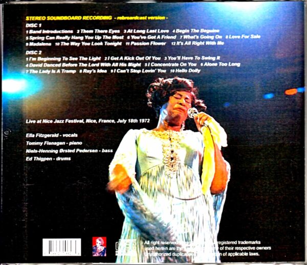 Ella Fitzgerald Ella Fitzgerald/France 1972 - Image 2