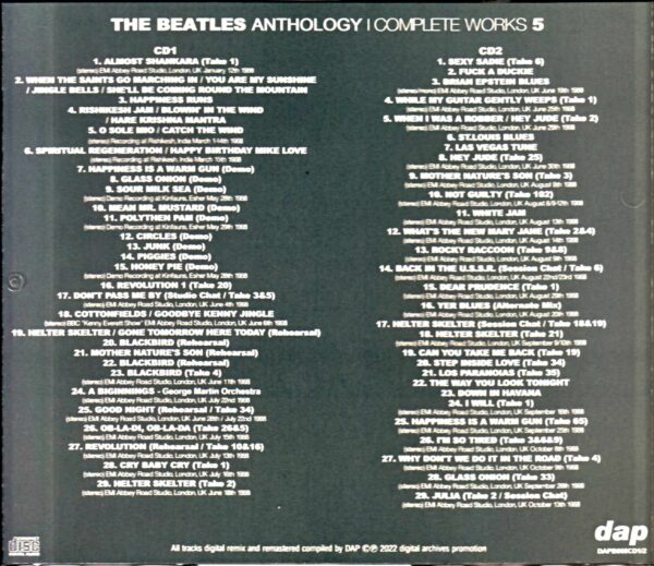 Beatles / Anthology Newly Edited, Expanded, and Revised Edition "Complete Works" 5th Anthology Complete Works Vol.5 - Image 2