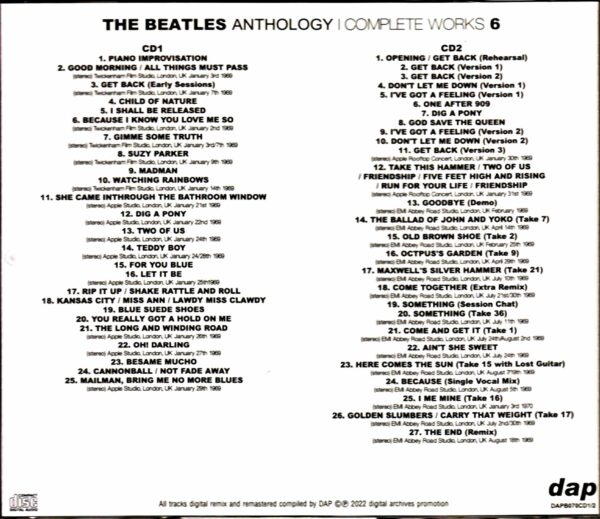 Beatles / Anthology Newly Edited and Expanded Edition "Complete Works" 6th Anthology Complete Works Vol.6 - Image 2