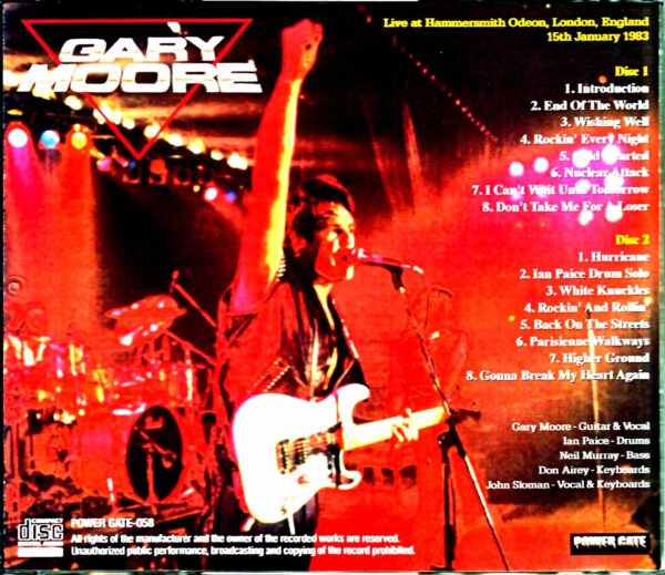 Gary Moore/London,UK 1983 Complete - Image 2