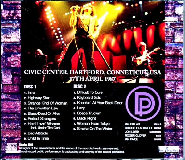 Deep Purple Deep Purple/CT,USA 1987 - Image 2