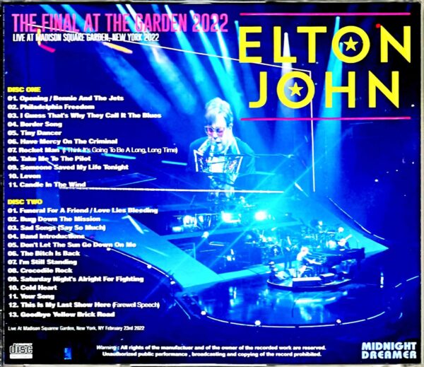 Elton John Elton John/NY,USA 2.23.2022 Complete - Image 2