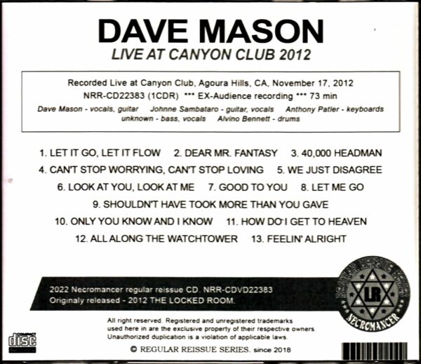 Dave Mason/CA,USA 2012 - Image 2