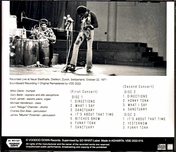 Miles Davis Keith Jarrett Miles Davis Keith Jarrett/The King of Zurich Switzerland 1971 2Shows & more - Image 2
