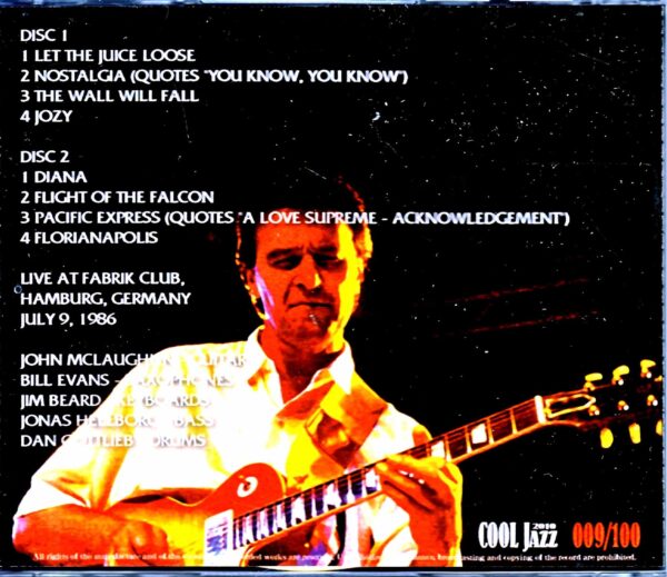 John McLaughlin Mahavishnu Bill Evans John McLaughlin Bill Evans/Germany 1986 - Image 2