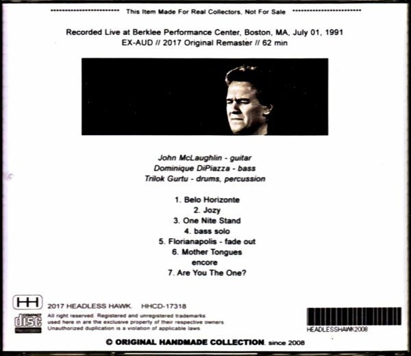 John McLaughlin Trio John McLaughlin/MA,USA 1991 - Image 2